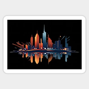 Colorful Skyline Sticker